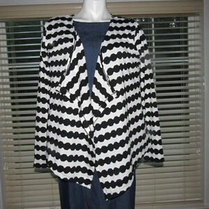 NWT KAREN BROOKS Drape Front Cardigan Size M